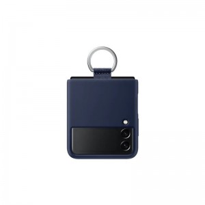 Capa Samsung Silicone Cover com Ring Galaxy Z Flip3 Navy Blue